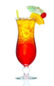 Stock image of Tequila Sunrise cocktail over white background. Find more cocktail and prepared drinks images on my portfolio.